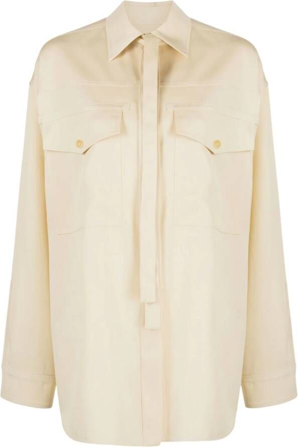 Jil Sander Wollen shirt Beige