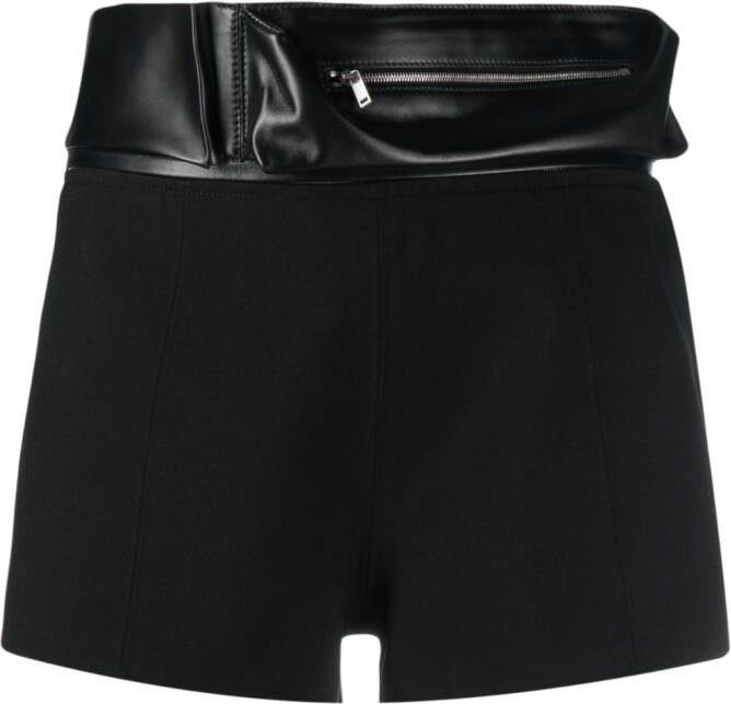 Jil Sander zip-pocket shorts Zwart