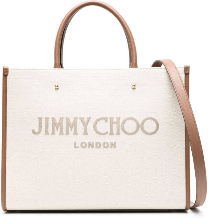 Jimmy Choo Avenue medium shopper Beige