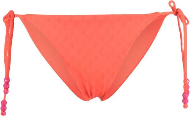 Jimmy Choo Bikinislip met logo-reliëf Rood