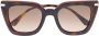 Jimmy Choo Eyewear Ciagras zonnebril met oversized montuur Bruin - Thumbnail 1