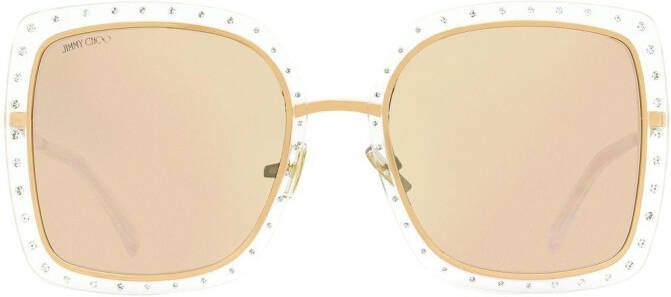 Jimmy Choo Eyewear Dany zonnebril met vierkant montuur Goud