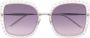 Jimmy Choo Eyewear Dany zonnebril met vierkant montuur Paars - Thumbnail 1
