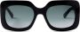 Jimmy Choo Eyewear Gaya zonnebril met vierkant montuur Zwart - Thumbnail 1