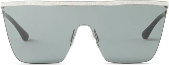 Jimmy Choo Eyewear Leah zonnebril met oversized montuur Zilver