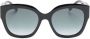 Jimmy Choo Eyewear Leela zonnebril met vierkant montuur Zwart - Thumbnail 1