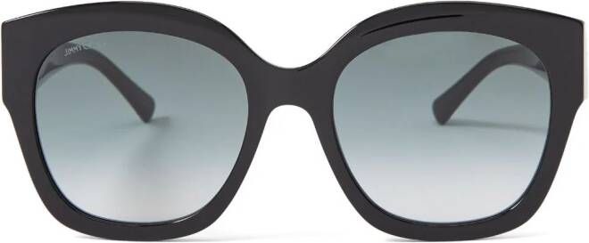Jimmy Choo Eyewear Leela zonnebril met rond montuur Zwart