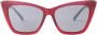 Jimmy Choo Eyewear Lucine zonnebril met cat-eye montuur Rood - Thumbnail 1