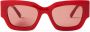 Jimmy Choo Eyewear Nena zonnebril met vierkant montuur Rood - Thumbnail 1