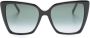 Jimmy Choo Eyewear Zonnebril met oversized montuur Zwart - Thumbnail 1