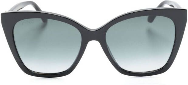 Jimmy Choo Eyewear Ruag zonnebril met cat-eye montuur Zwart