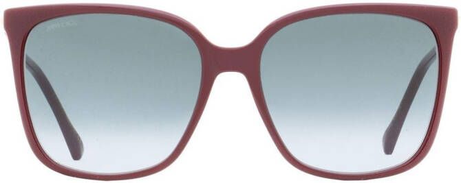 Jimmy Choo Eyewear Scilla zonnebril met vierkant montuur Rood