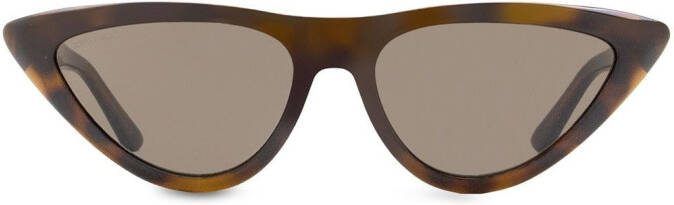 Jimmy Choo Eyewear Sparks zonnebril met cat-eye montuur Bruin