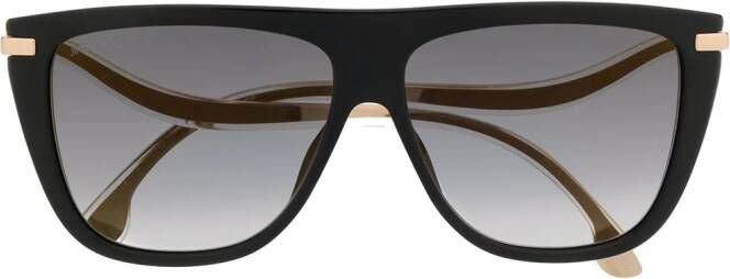 Jimmy Choo Eyewear Suvis zonnebril met oversized montuur Zwart