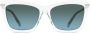 Jimmy Choo Eyewear Zonnebril met rechthoekig montuur Wit - Thumbnail 1