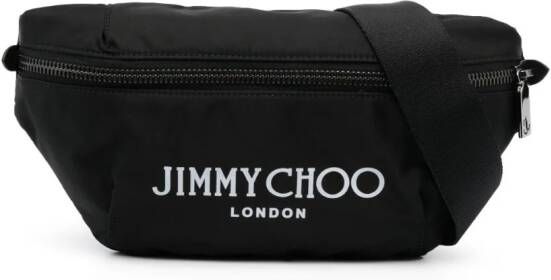 Jimmy Choo logo-print belt bag Zwart