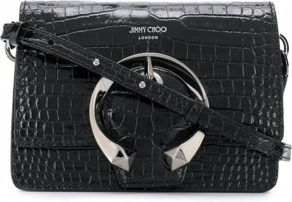 Jimmy Choo Madeline tas met krokodillenleer-effect Zwart