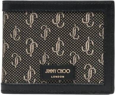 Jimmy Choo Portemonnee met monogram patroon Zwart