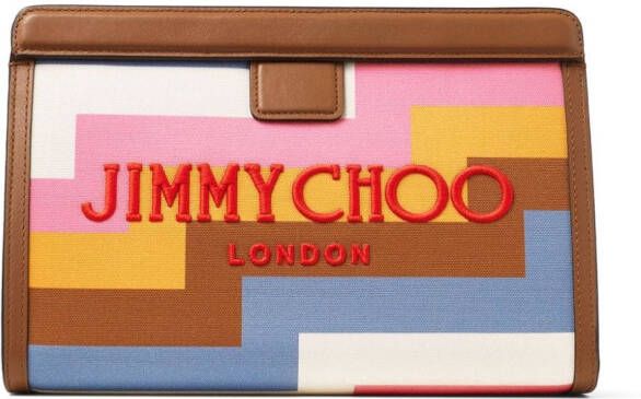 Jimmy Choo Varenne clutch Bruin