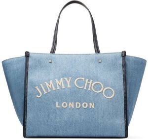 Jimmy Choo Varenne denim shopper Blauw
