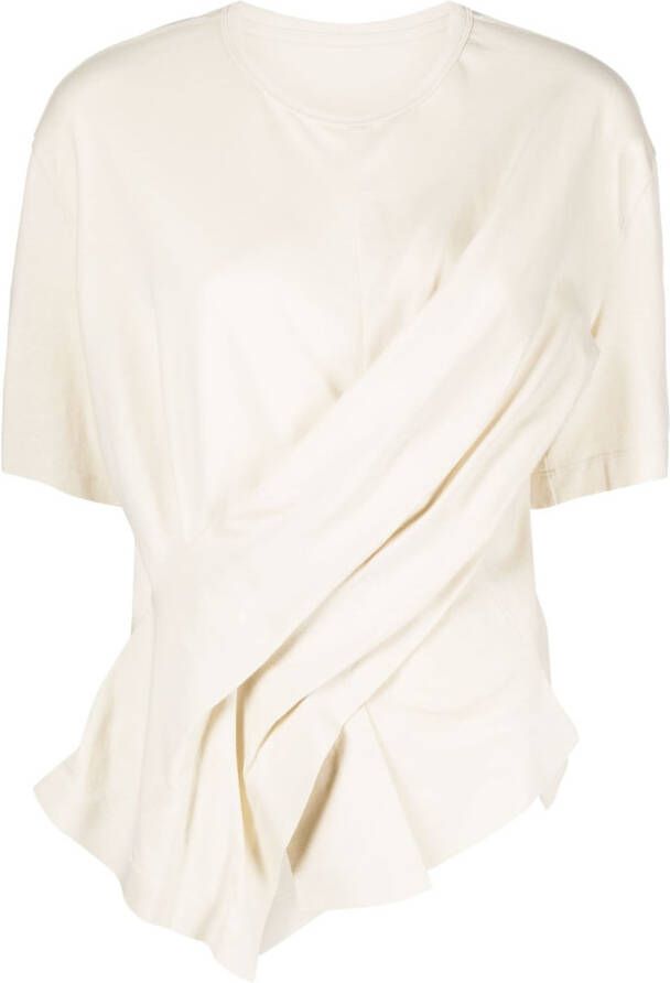 JNBY Asymmetrisch T-shirt Beige