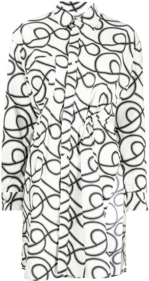 JNBY Blousejurk met print Bruin