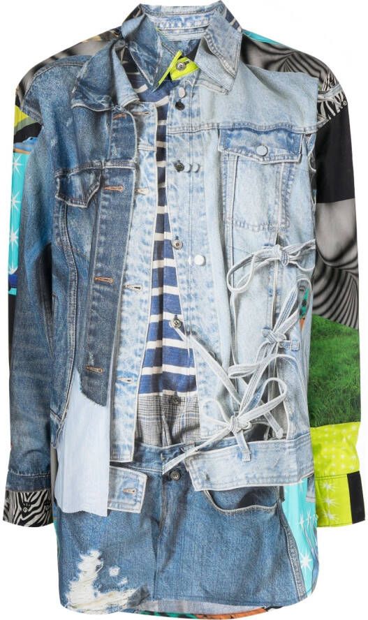 JNBY T-shirt met print Blauw