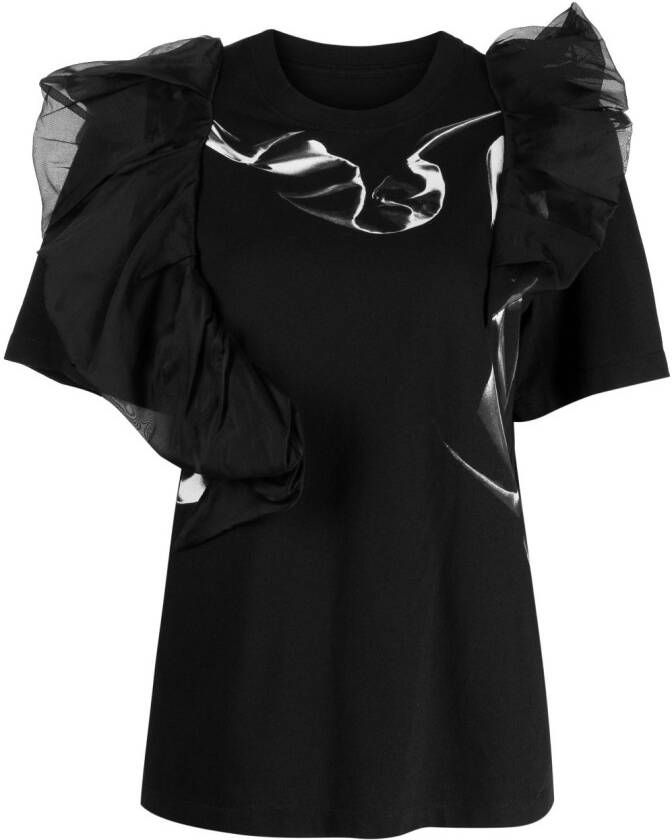 JNBY T-shirt met ronde hals Zwart