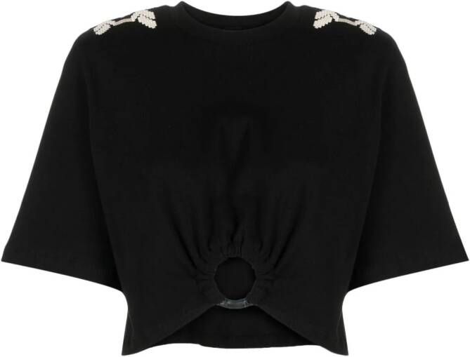 Johanna Ortiz T-shirt met borduurwerk Zwart
