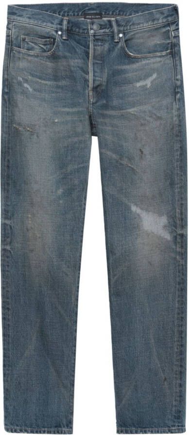 John Elliott Gerafelde jeans Blauw