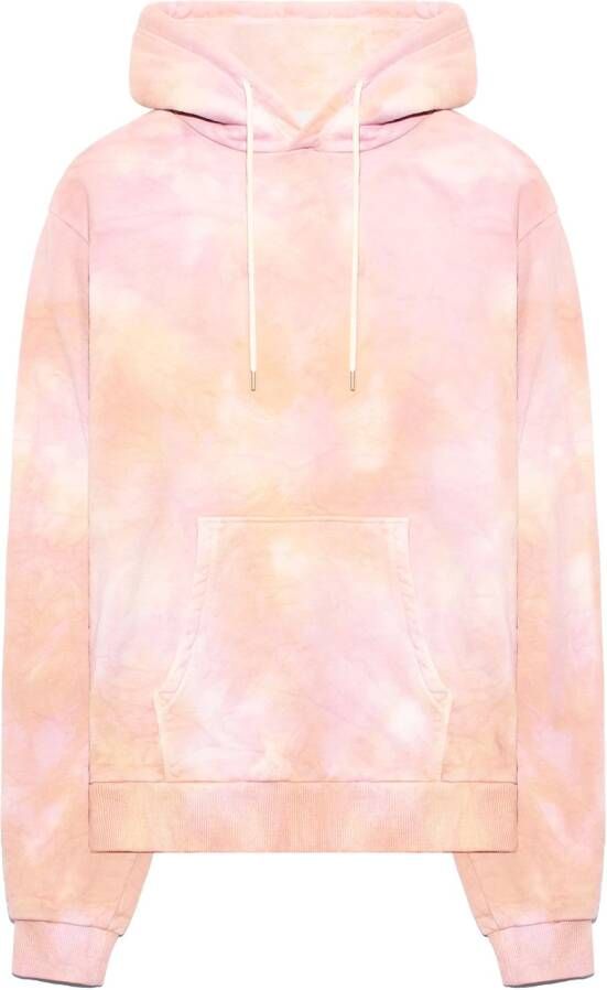 John Elliott Hoodie met tie-dye print Roze