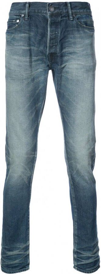 John Elliott jeans met vervaagd effect Blauw