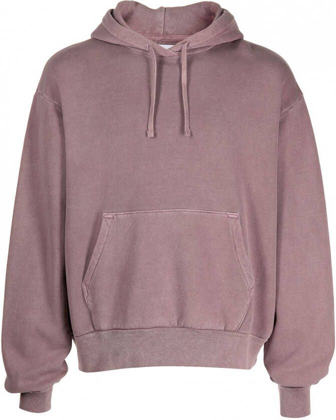 John Elliott Hoodie met gerafeld effect Rood