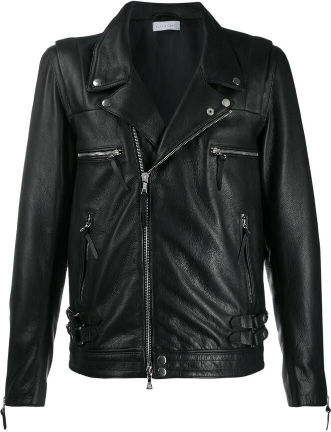 John Elliott Leren bikerjack Zwart