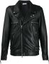 John Elliott Leren bikerjack Zwart - Thumbnail 1