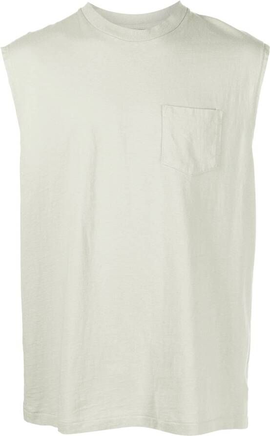 John Elliott Mouwloos T-shirt Grijs