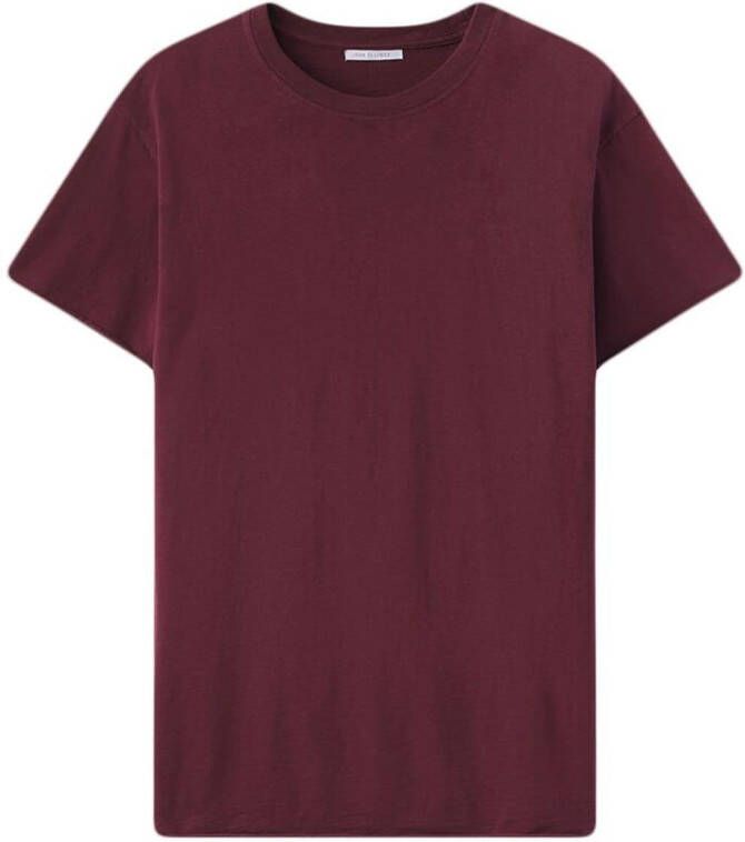 John Elliott T-shirt met ronde hals Rood