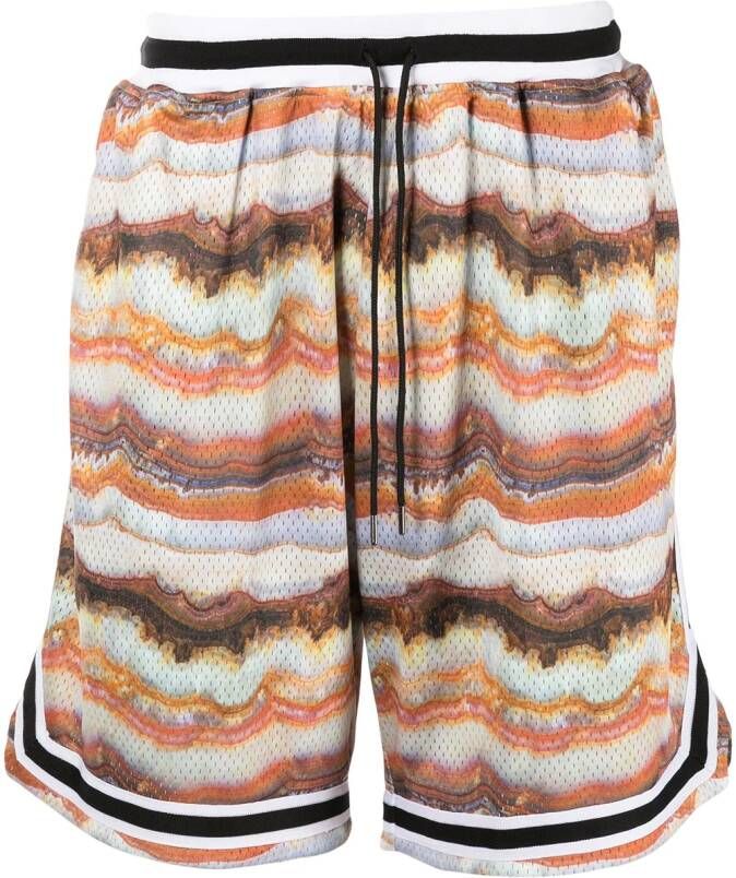 John Elliott Shorts met trekkoord Oranje