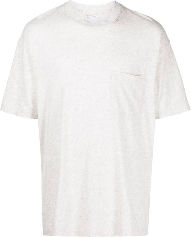 John Elliott T-shirt met gerafelde afwerking Grijs