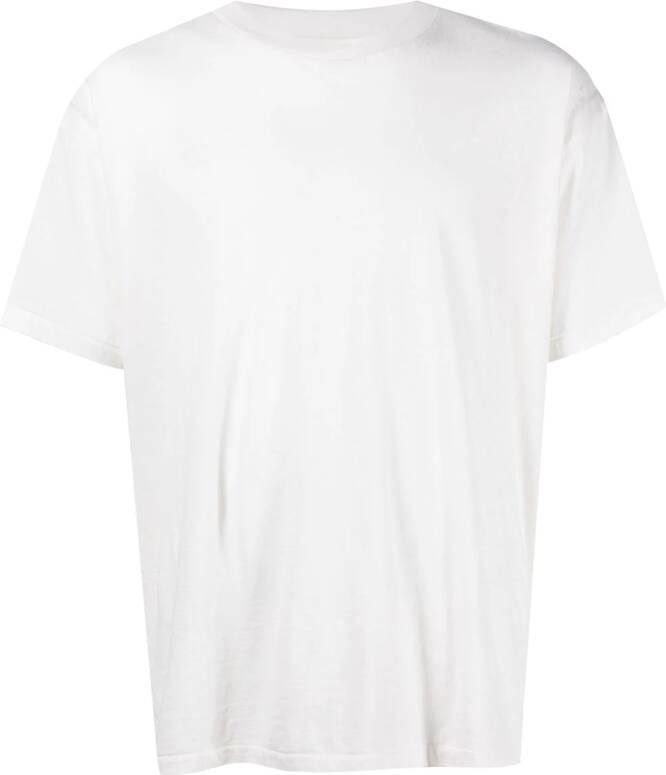 John Elliott T-shirt met ronde hals Wit