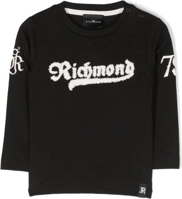 John Richmond Junior T-shirt met logo Zwart