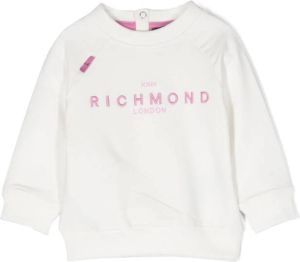 John Richmond Junior Sweater met geborduurd logo Wit