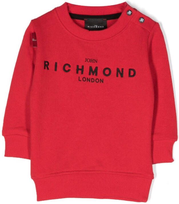 John Richmond Junior Sweater met geborduurd logo Rood