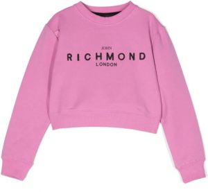 John Richmond Junior Sweater met logo Roze