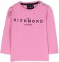 John Richmond Junior T-shirt met geborduurd logo Roze - Thumbnail 1