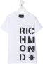 John Richmond Junior T-shirt met logoprint Wit - Thumbnail 1