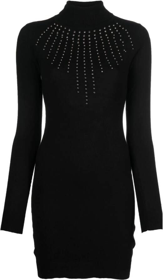 John Richmond Jurk met studs Zwart