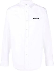 John Richmond Overhemd met logoplakkaat Wit