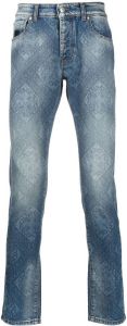 John Richmond Slim-fit jeans Blauw