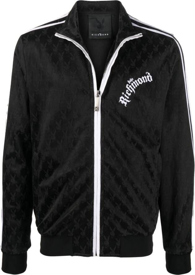 John Richmond Sweater met logoprint Zwart